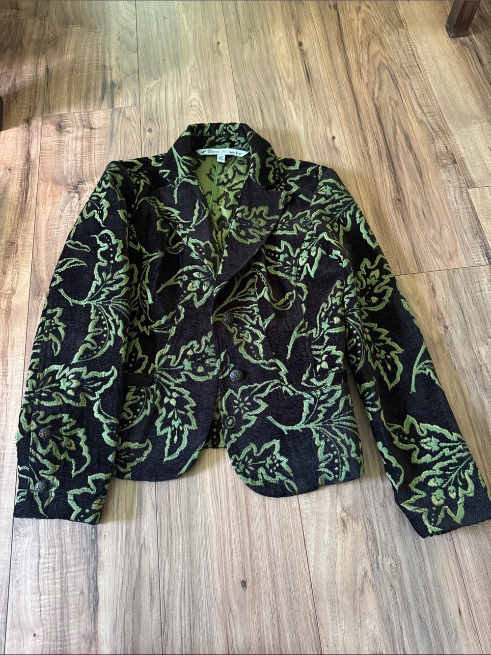 david brooks Green and Black Patterned Jacket